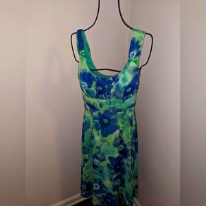 Aquamarine floral sundress